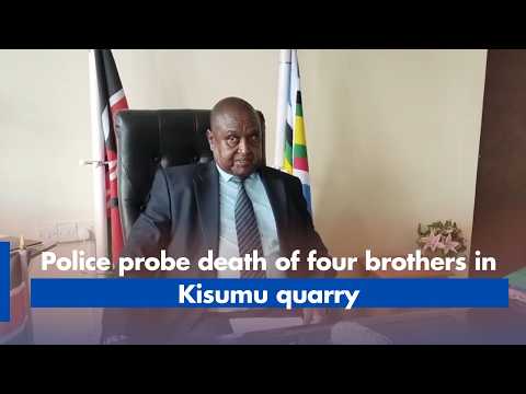 Police probe death of four brothers in Kisumu quarry