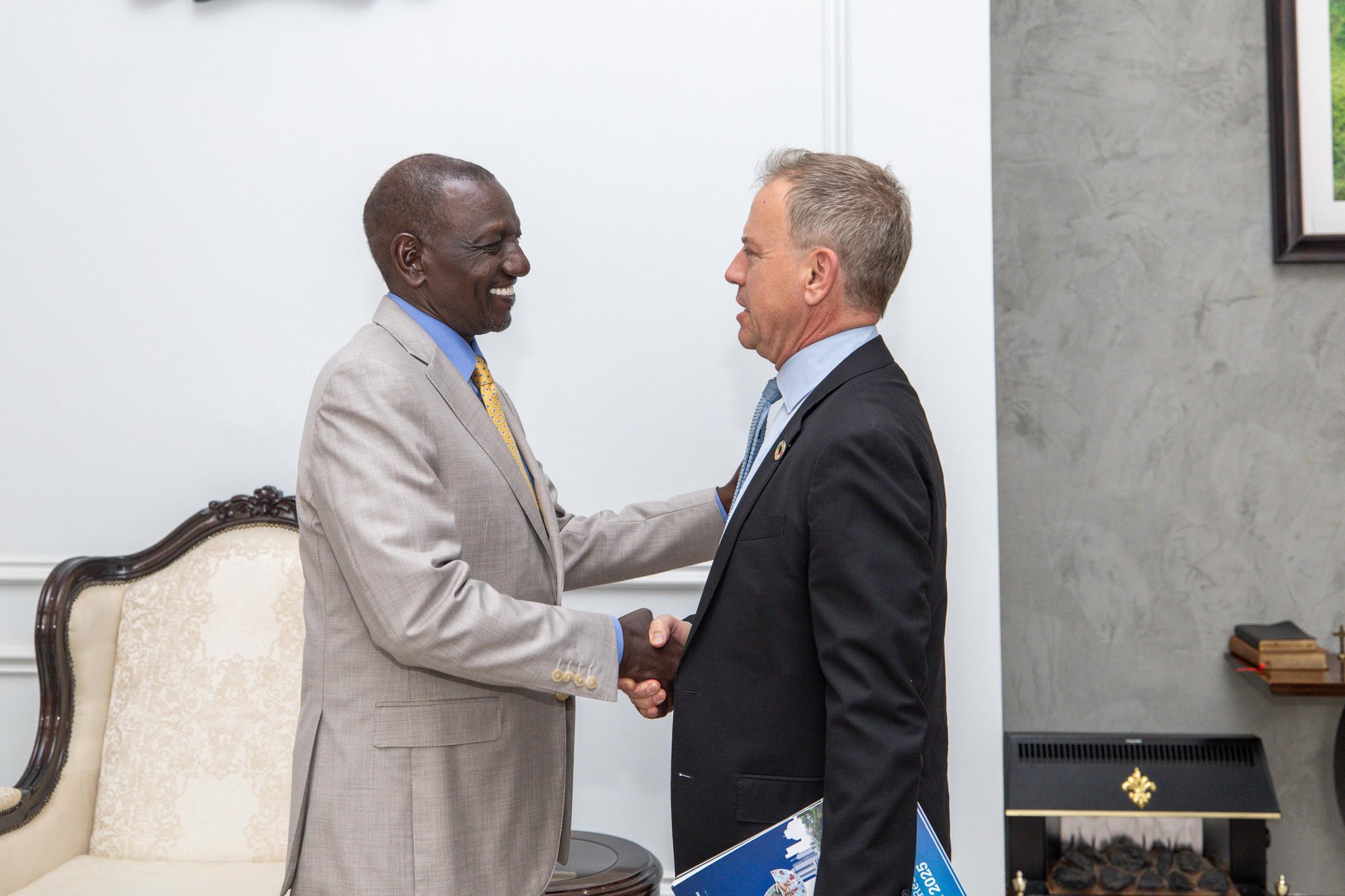 Ruto bids farewell to UN Resident Coordinator Stephen Jackson