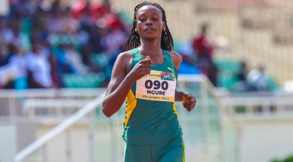 Gladys Ngure during a previous race/ HANDOUT