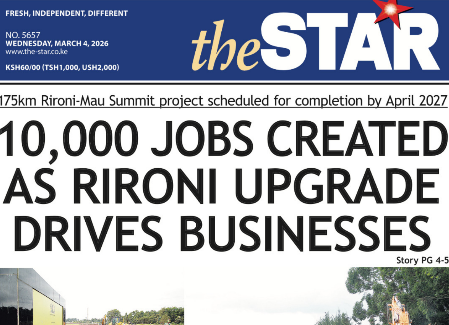 10,000 jobs created as Rironi upgrade drives businesses