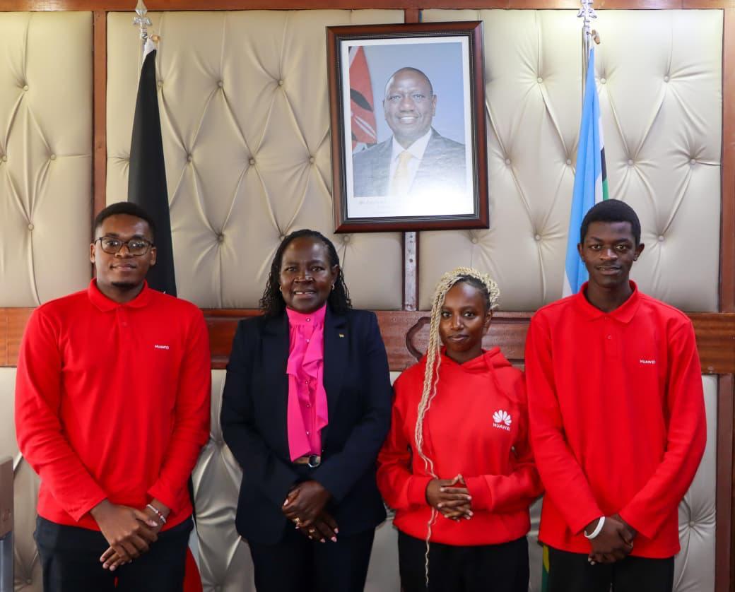 Three TVET students to represent Kenya at Huawei ICT regional finals
