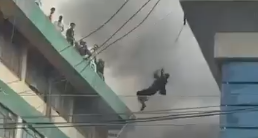 Eastleigh fire: Residents use rope in rescue mission