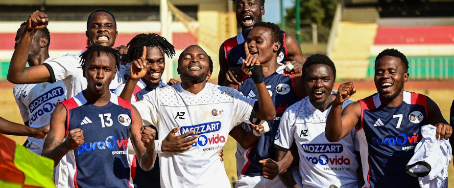 Kuta Collections FC players celebrate/ HANDOUT