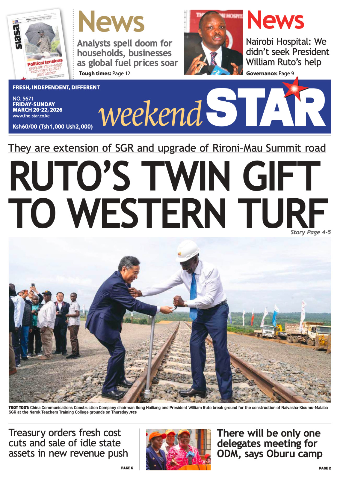 News Brief: Ruto's twin gift to Western turf