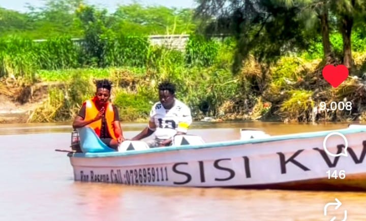 Eric Omondi launches flood rescue boat in Nairobi