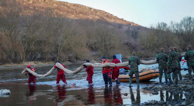 Water supply cut in Moldova after oil spill blamed on Russian strike in Ukraine