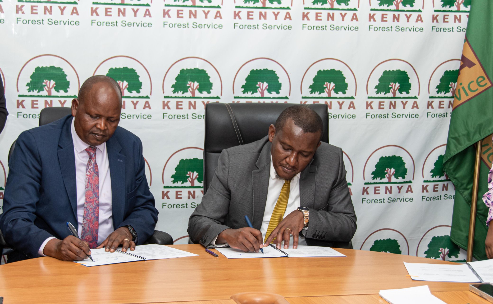 PS Ephantus Kimani, KFS sign deal to restore Ngong Forest