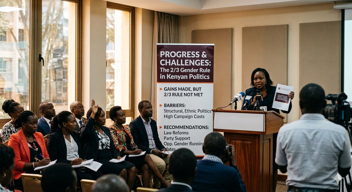Report: Kenya yet to achieve two-thirds gender rule