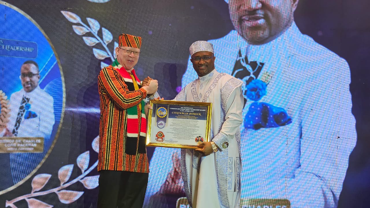 Isaac Mwaura honoured with CHIL international award in Ghana