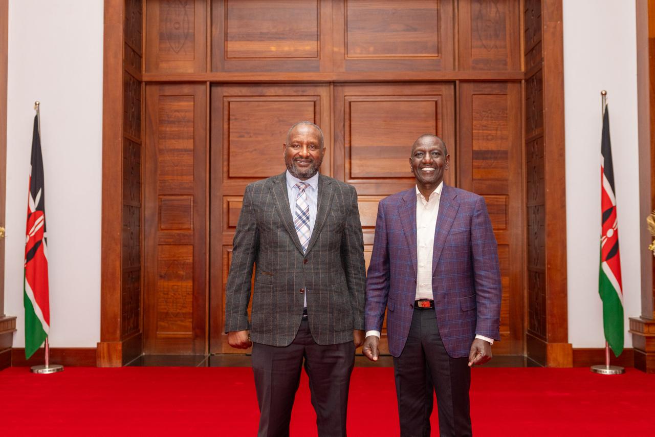 [PHOTOS] Ruto meets former KANU SG Nick Salat at State House
