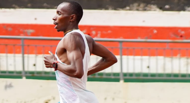 Daniel Munguti during training/ HANDOUT