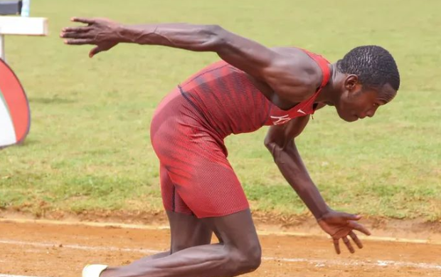 George Mutinda competes at the Eliud Kipchoge Sports Complex/ HANDOUT