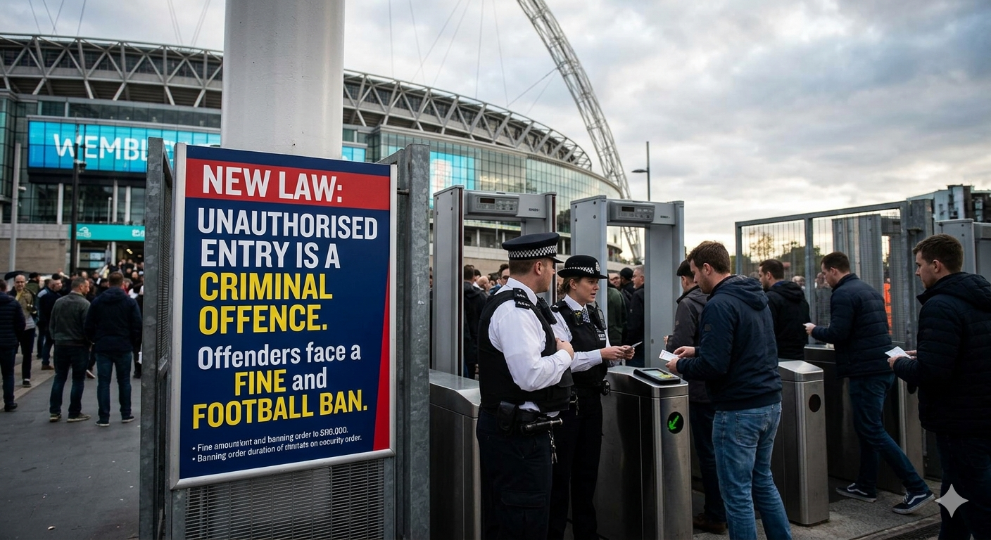 Tailgating at matches to become criminal offence