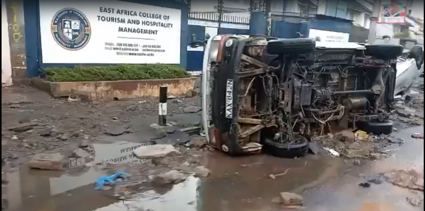 Heavy rains leave South C streets littered with overturned cars