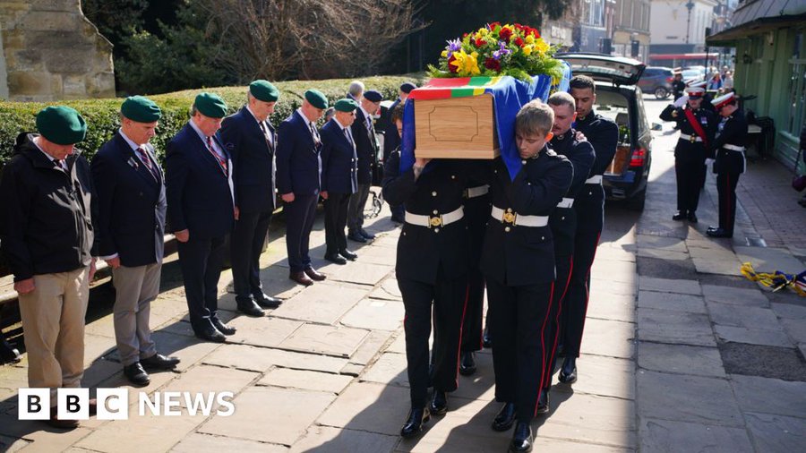 Funeral for Royal Marine who survived WW2 prison
