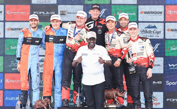 Ruto backs Safari Rally’s WRC future after Katsuta maiden victory