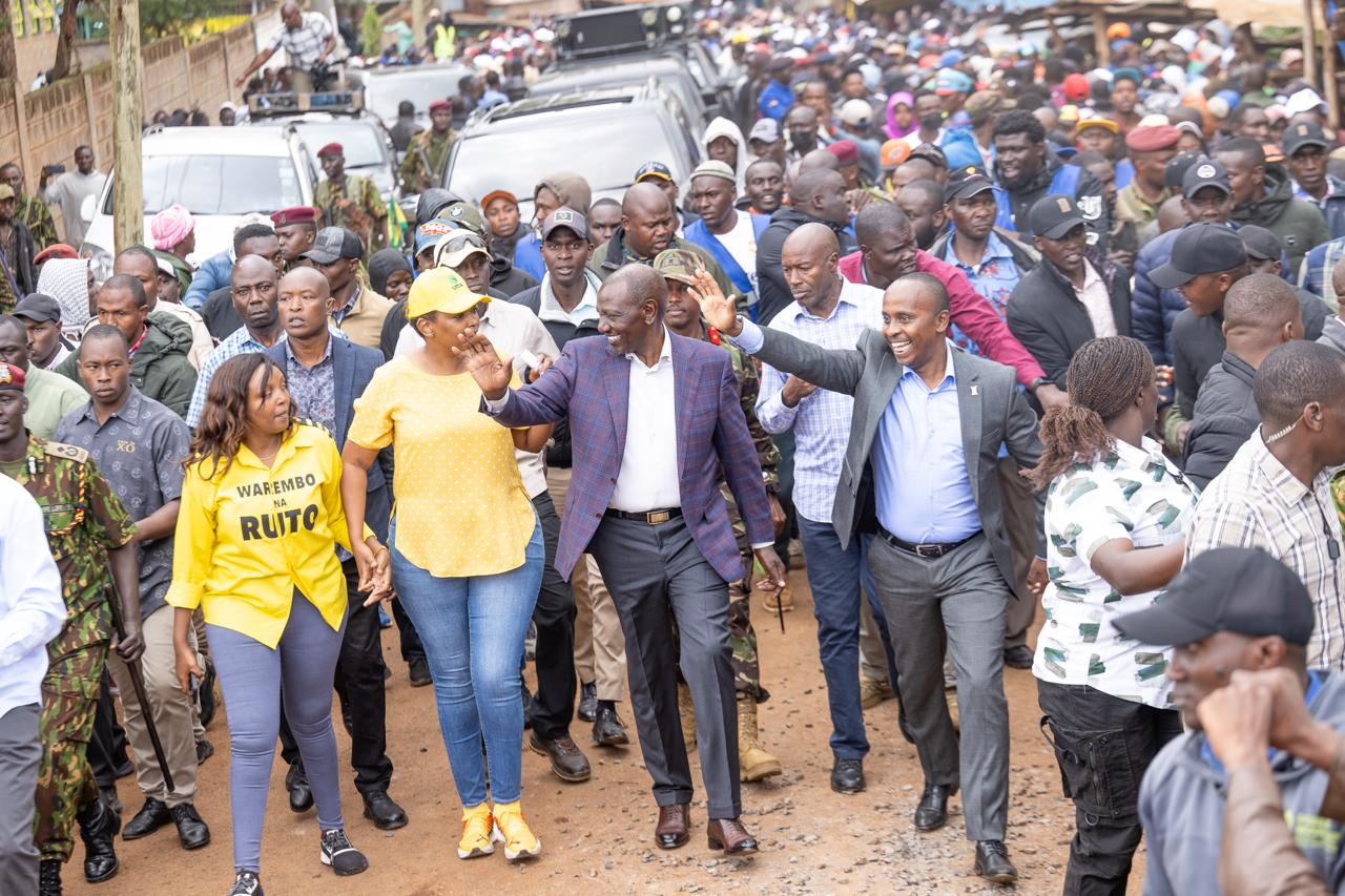 [PHOTOS] Ruto inspects ongoing construction of Mutuini Hospital, Dagoretti South