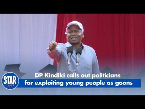 DP Kindiki calls out politicians for exploiting young people as goons