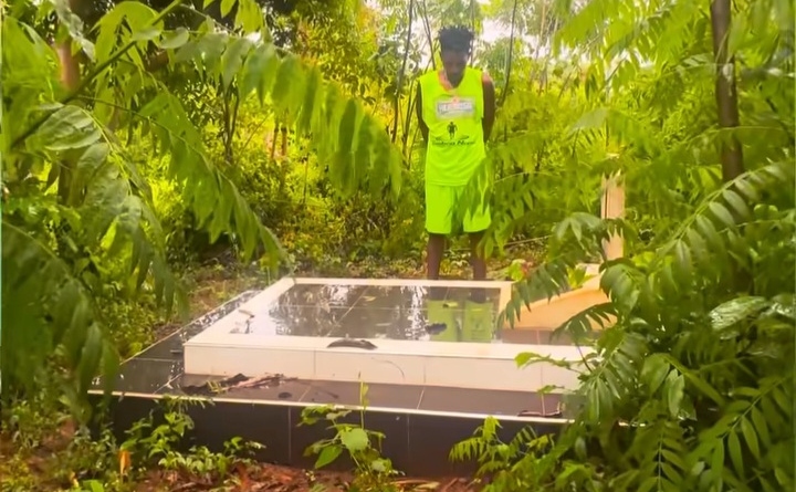 Watch: Eric Omondi Weeps at Bro Fred’s Grave During 466km Trek