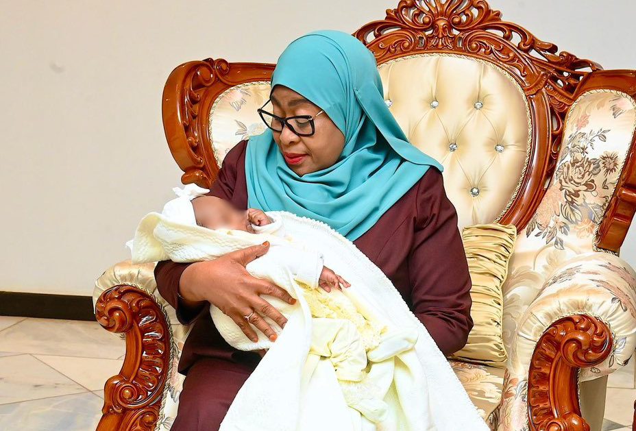 President Samia adopts abandoned baby