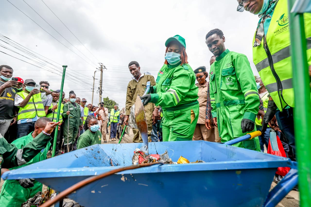 [PHOTOS] Second lady Joyce Kithure calls for collective action to keep Nairobi clean