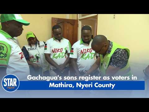 Gachagua's sons register as voters in Mathira, Nyeri County