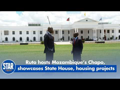 Ruto hosts Mozambique’s Chapo, showcases State House, housing projects