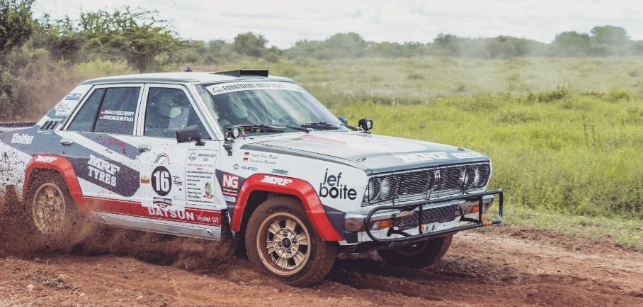 Germany's Perez-Riemer Angelo in action during the 2025 Equatorial Classic Rally/ HANDOUT