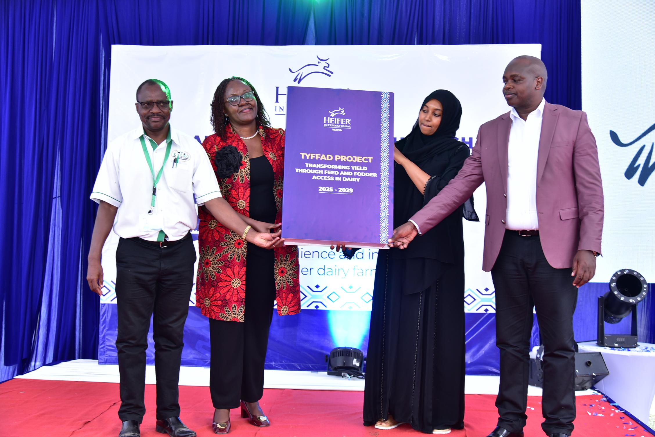 State Department of Livestock Development and Heifer International Kenya launch the Transforming Yield through Feed and Fodder Access in Dairy (TYFFAD) project to strengthen feed and fodder systems in Kenya’s dairy sector.