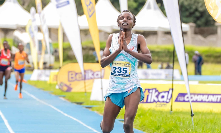 Maurine Chebor at a previous race/ FILE