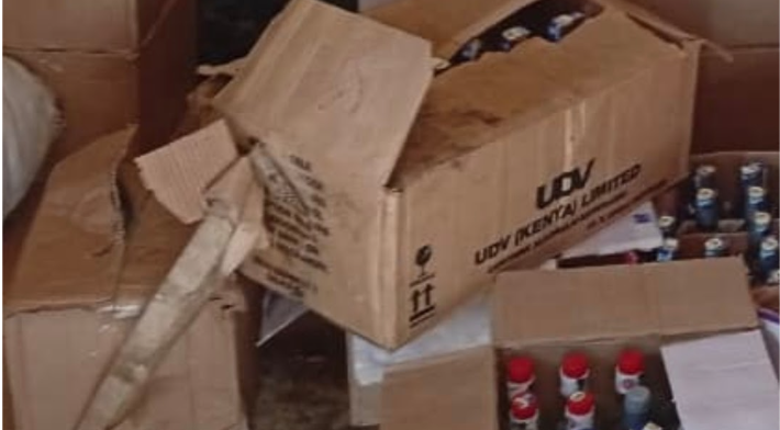 NACADA seizes 1,843 bottles of counterfeit alcohol, arrests proprietor in Kitui