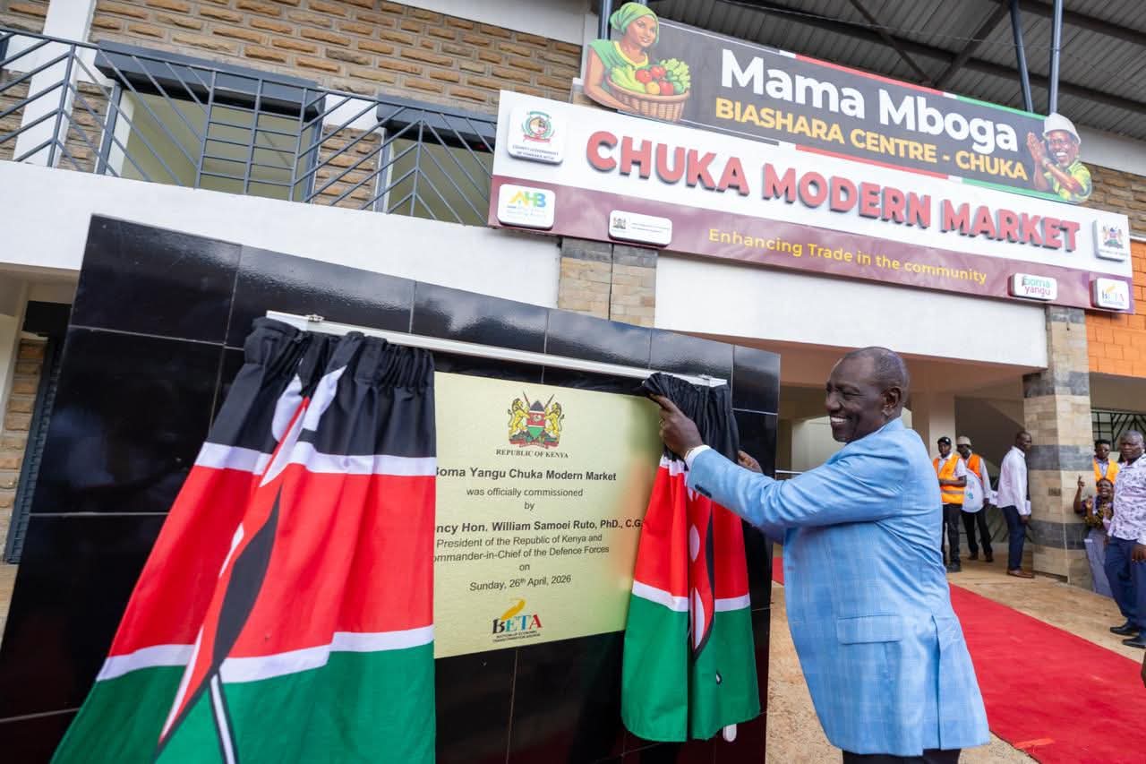 Ruto unveils Boma Yangu Chuka modern market