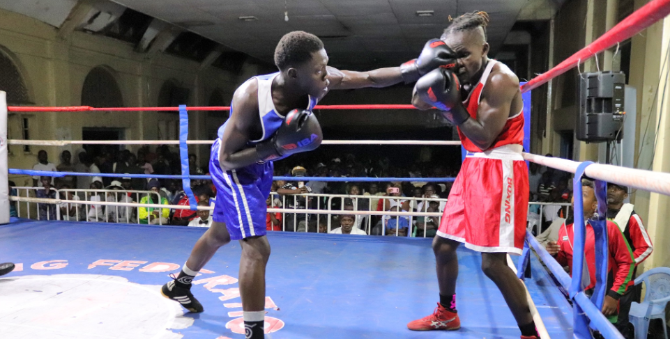 Part of the action at the 2026 National Open Boxing Championships at Kaloleni Social Hall in Nairobi/HANDOUT