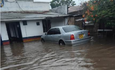 Police station submerged as floods ravage Mombasa
