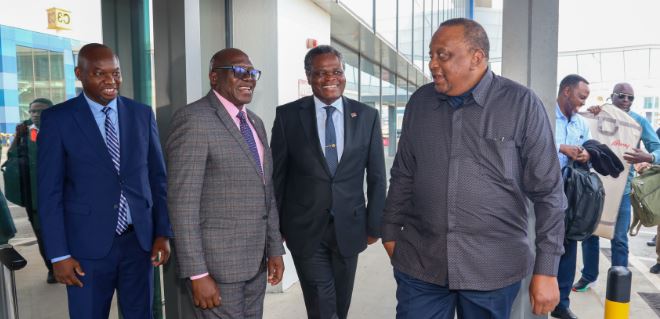 Uhuru in Ghana for Africa Security meet