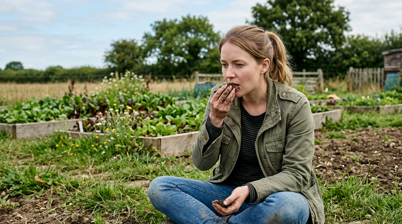 Why do some people eat soil?