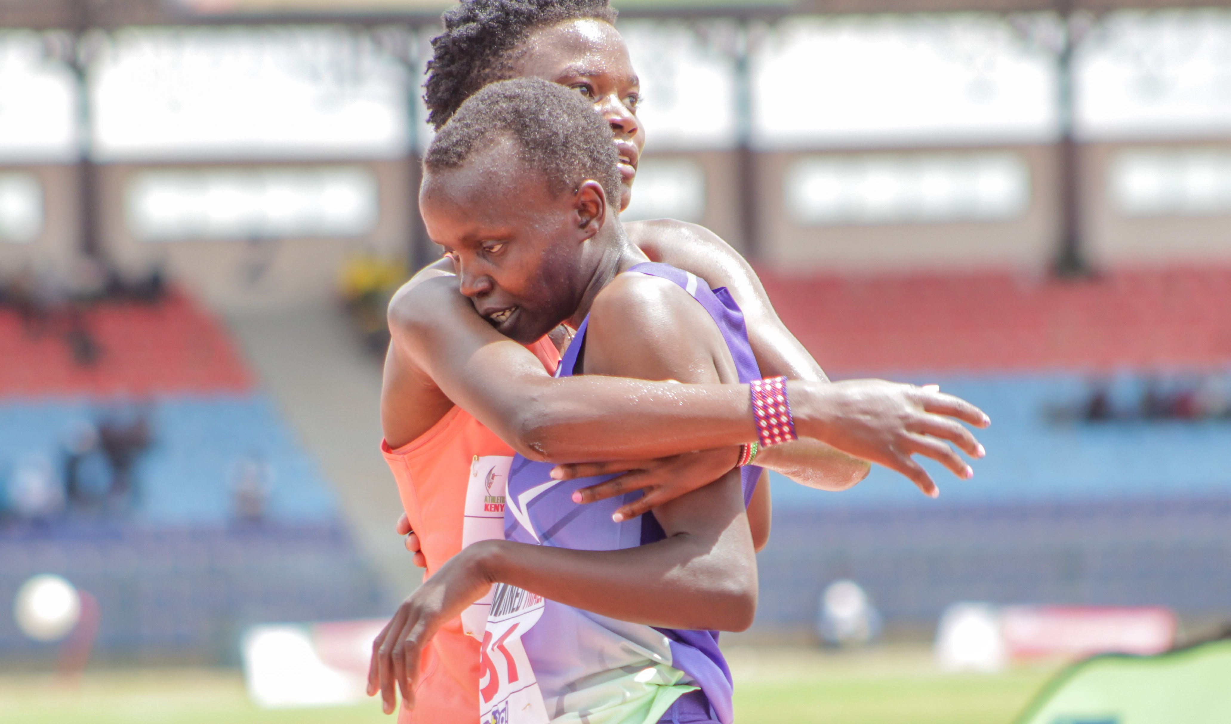 Maurine Chebor and Joyline Chepkemoi at the AK Combined trials