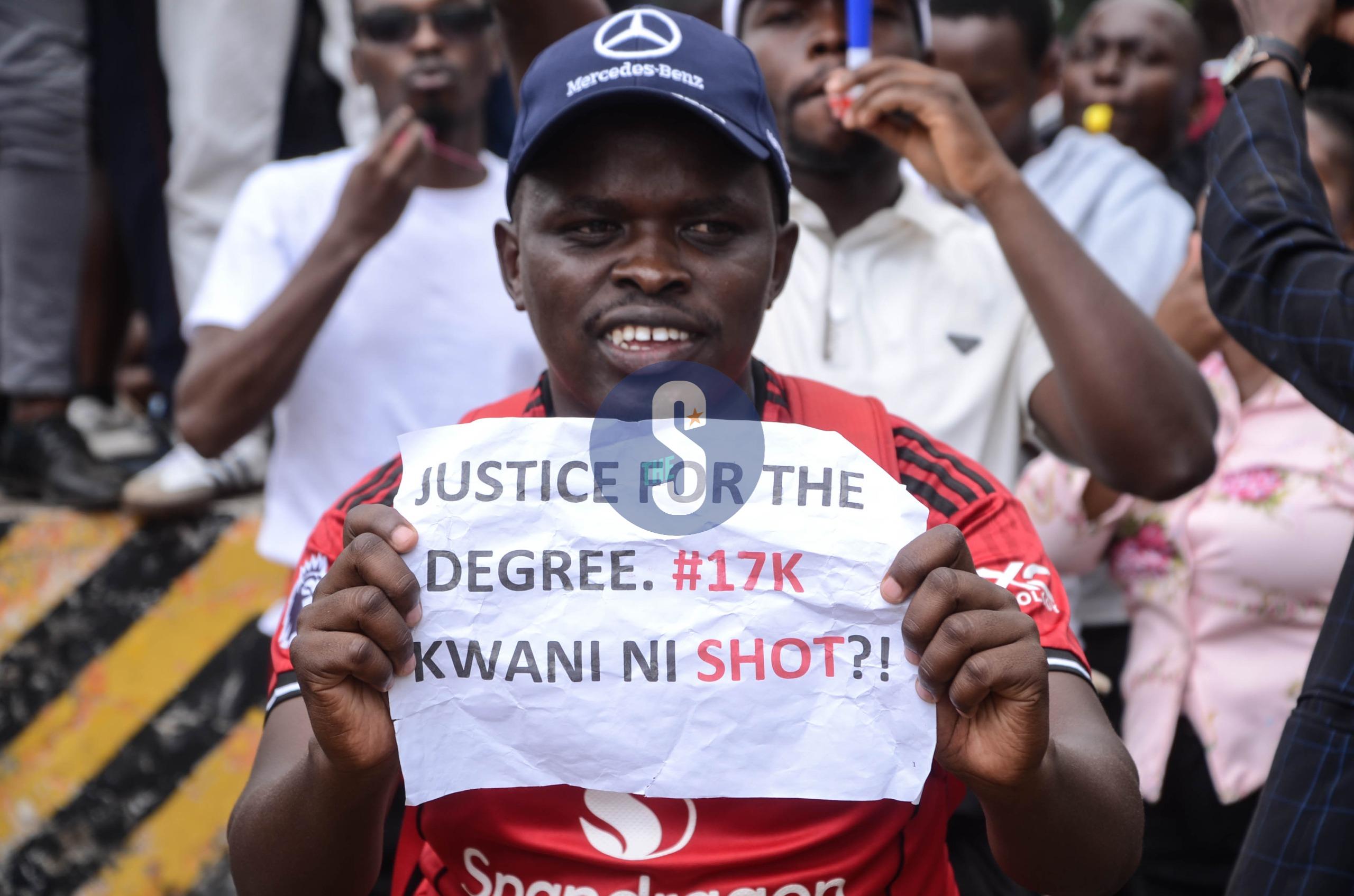 [PHOTOS] Nairobi JSS teachers protest outside Parliament