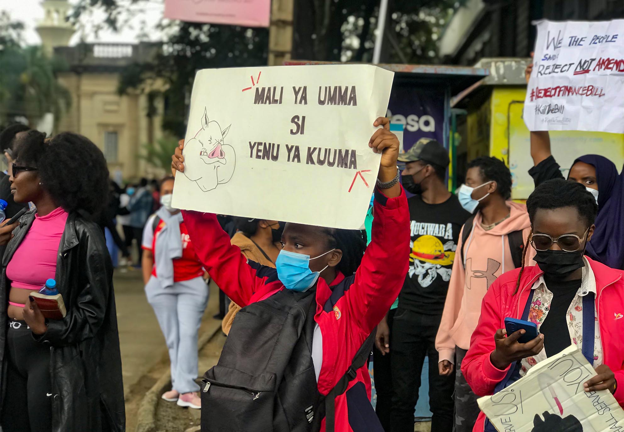Protesters take to the street opposing the Finance Bill during the June 2024 Gen-Z led demos /FILE