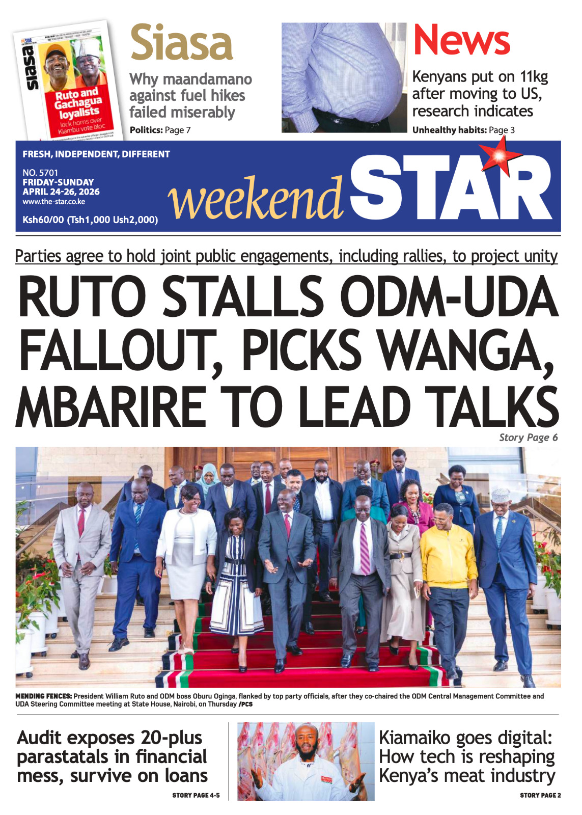 News Brief: Ruto stalls ODM-UDA fallout