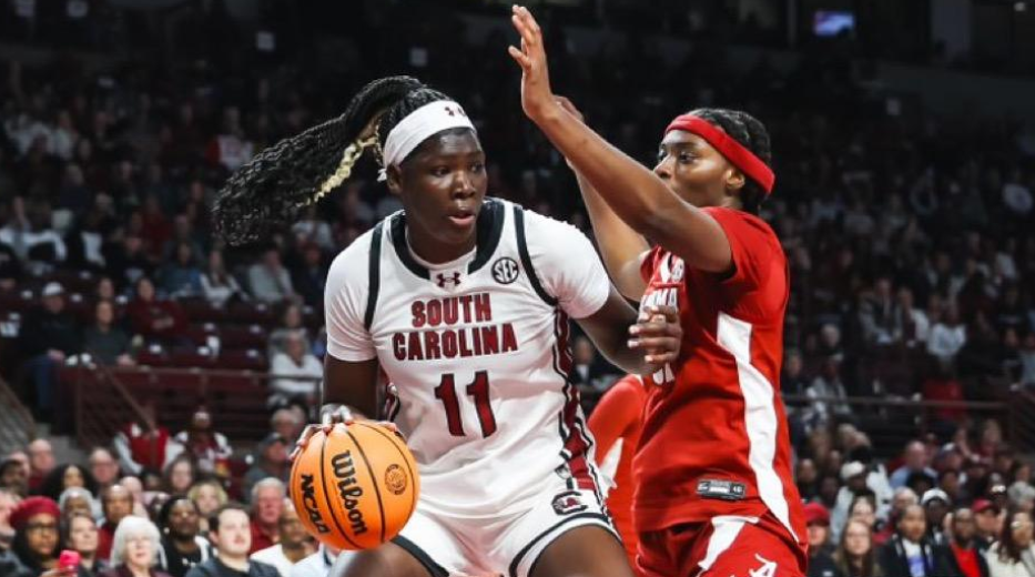 Madina Okot in action for South Carolina University during the NCAA Basketball Championship/HANDOUT