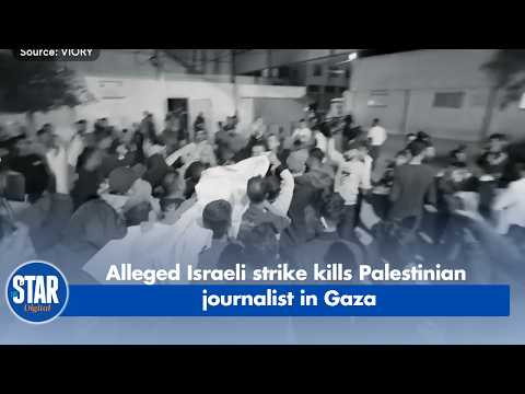 Alleged Israeli strike kills Palestinian journalist in Gaza