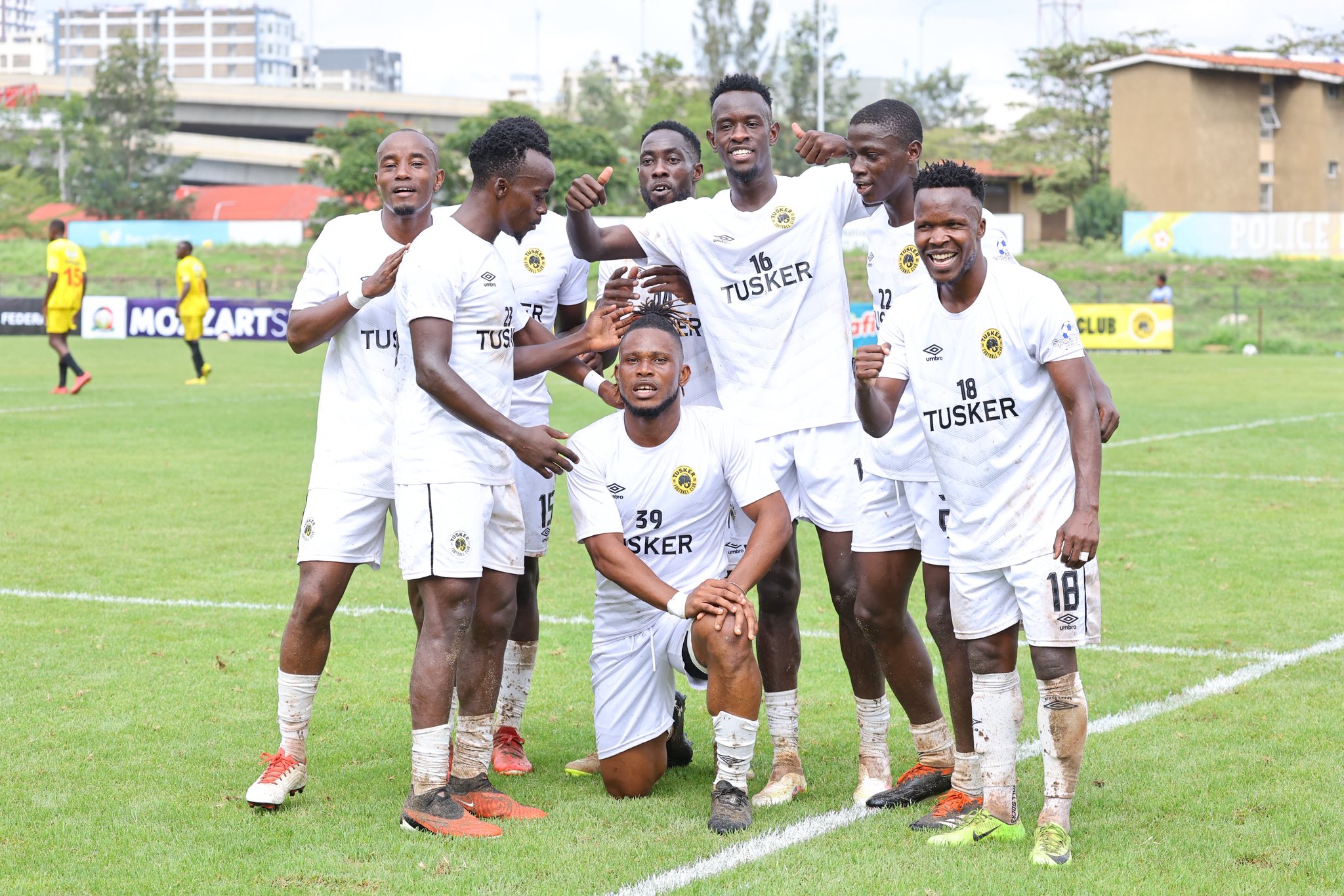 Tusker players celebrate