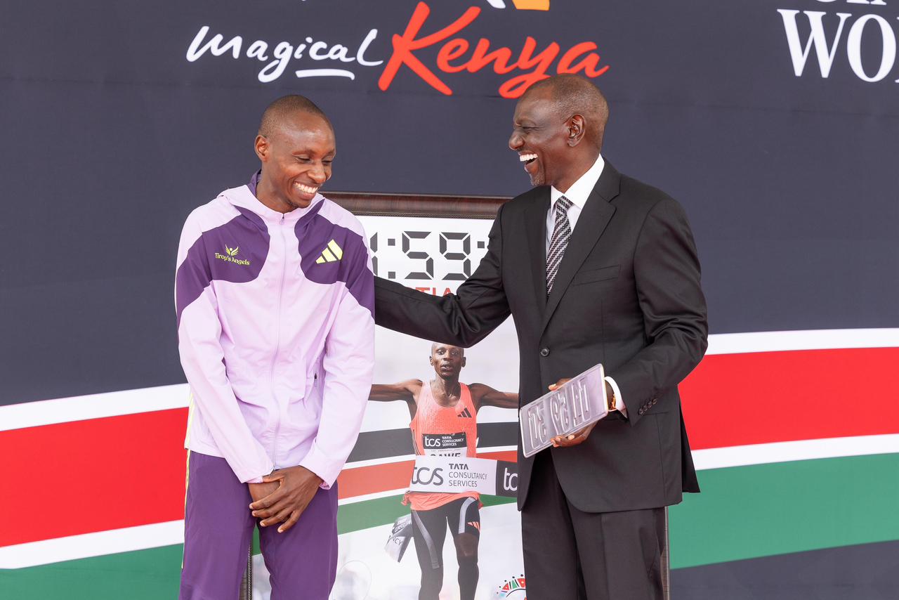 Ruto hosts State House reception in honour of Sawe