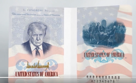 Trump's face to feature on commemorative US passports