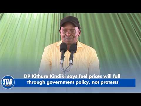 DP Kithure Kindiki Fuel prices to drop through policy measures, not protests