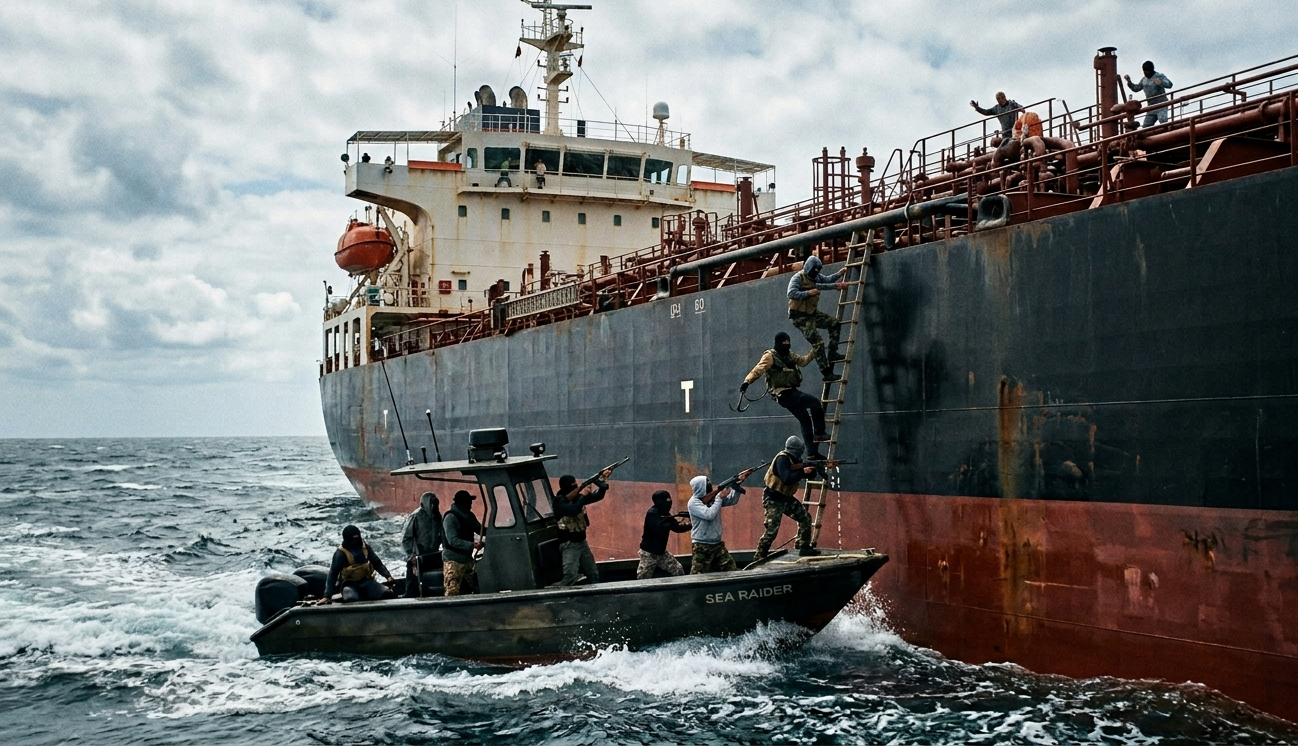 Pirates hijack oil tanker off the coast of Somalia