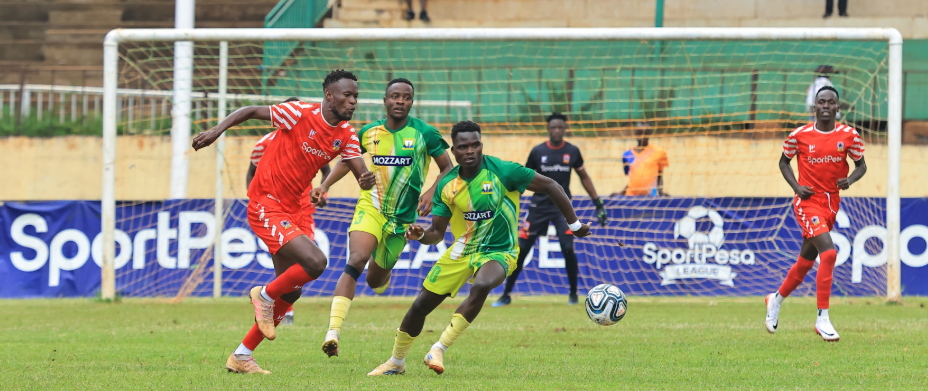 Action between Kakamega Homeboyz and Shabana FC at Gusii Stadium on Saturday/ANGWENYI GICHANA
