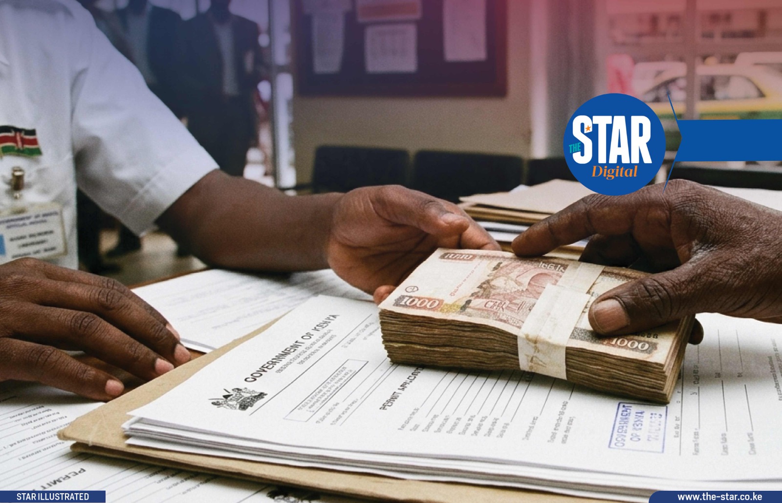 Who is leading in taking bribes in the country?