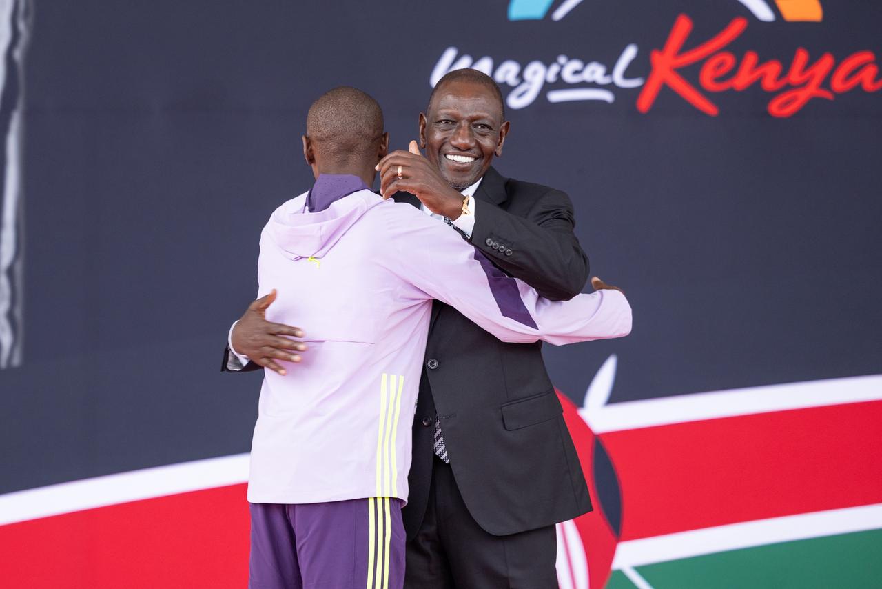 [PHOTOS] Ruto hosts Sawe at State House, Nairobi